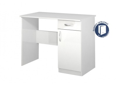 Γραφείο Apolo 1 λευκό στιλπνό